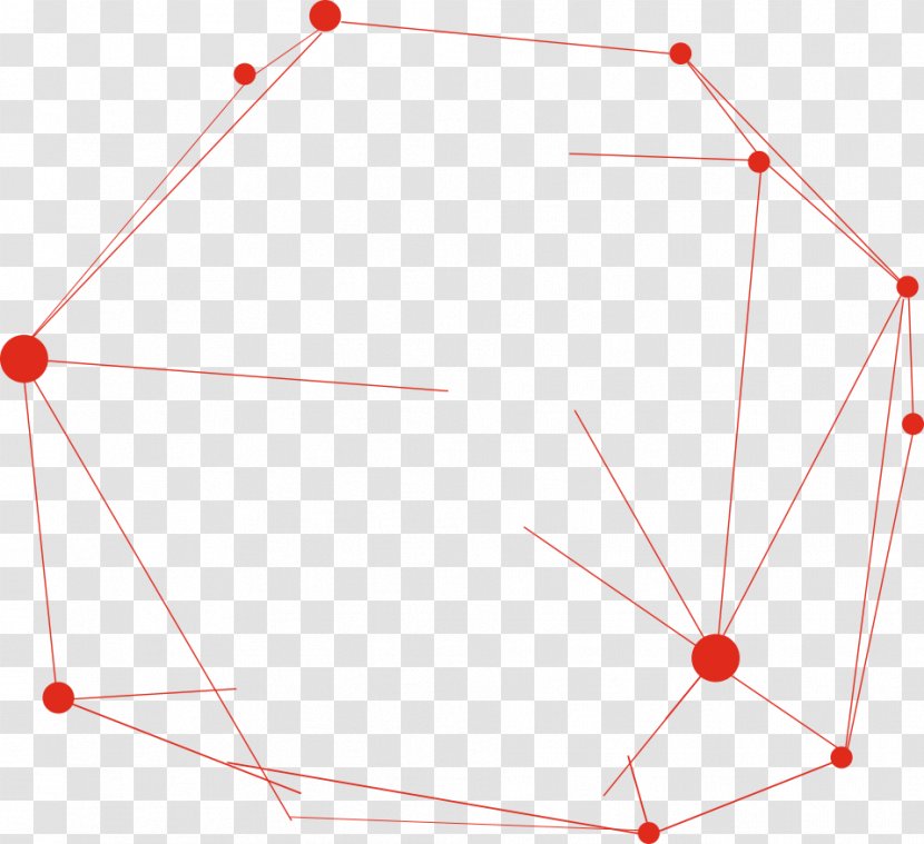 Light Triangle Area Pattern - Diagram - Red Simple Lines With Irregular Graphics Transparent PNG
