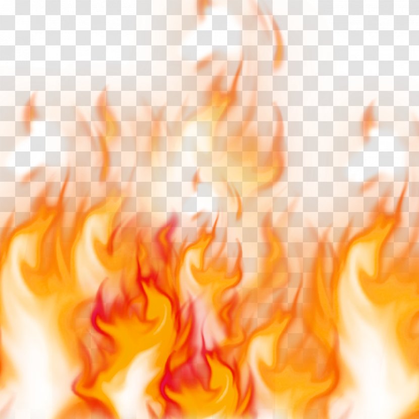 Flame Light Combustion Fire - Red Effect Element Transparent PNG