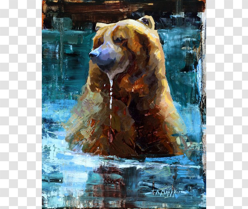 Grizzly Bear Watercolor Painting - Art Transparent PNG