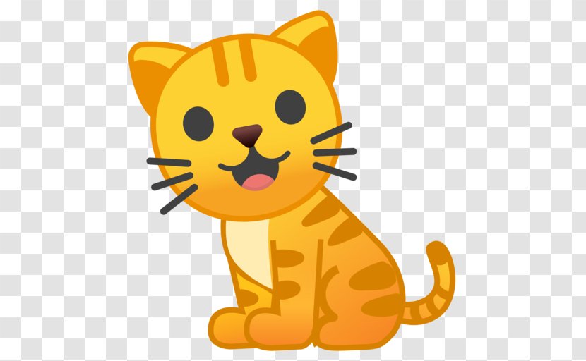 Cat Kitten Emoji Android Oreo - Emojipedia - Vector Transparent PNG
