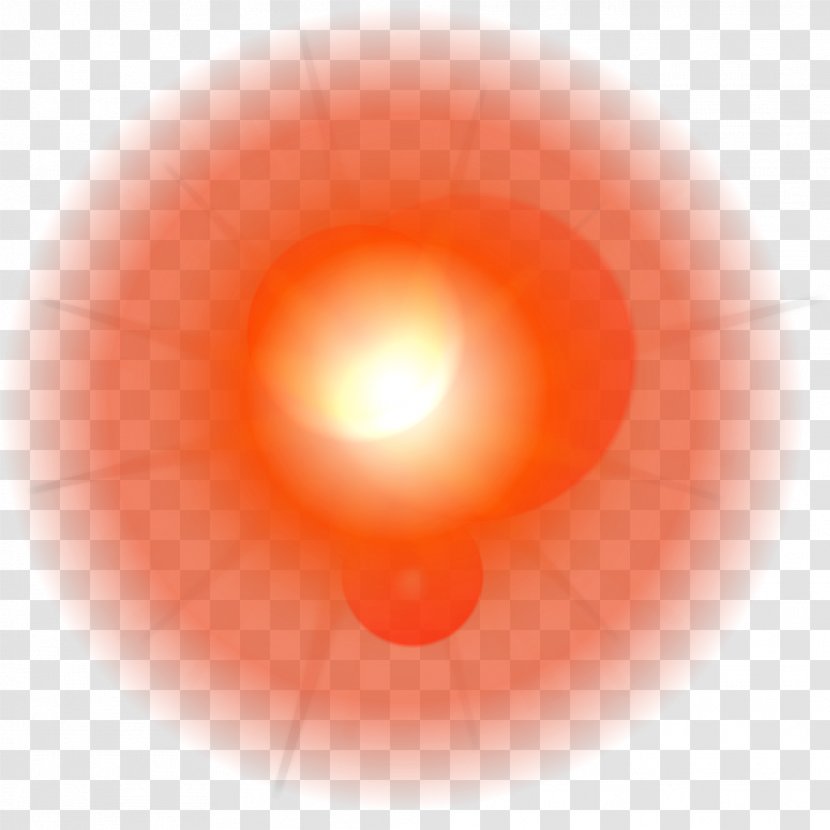 Light Sky Circle Close-up Wallpaper - Orange - Vector Decorative Halo Material Transparent PNG