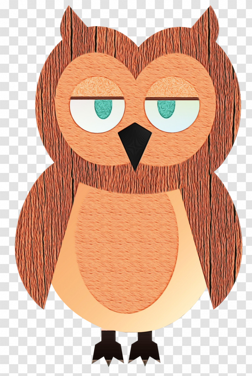 Owl Eastern Screech Owl Cartoon Bird Of Prey Bird Transparent PNG