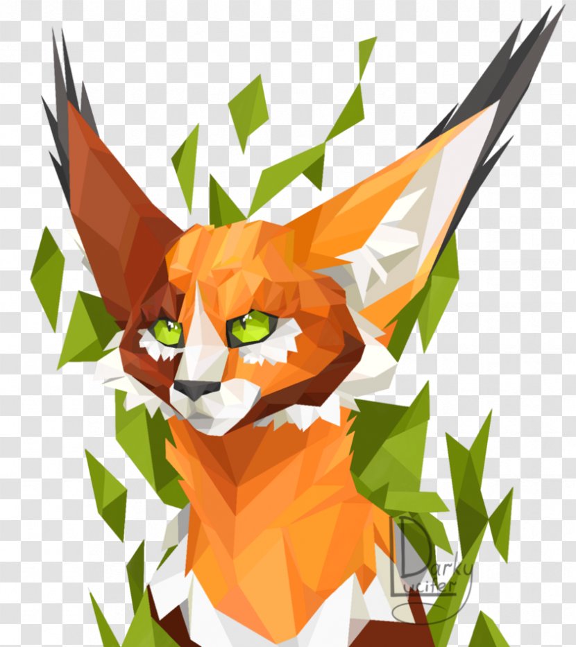 Drawing Red Fox Bearded Collie DeviantArt Character - Tree - Low Poly Transparent PNG
