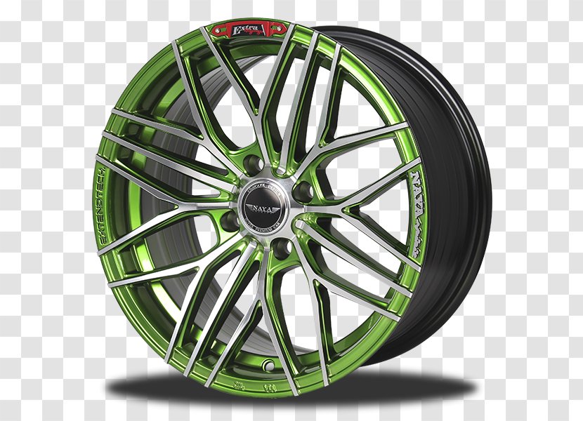 Alloy Wheel Spoke Tire Green - Bicycle - Design Transparent PNG