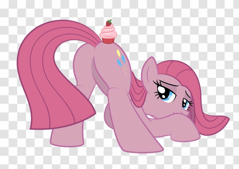Pinkie Pie Horse Pony Cupcake - Heart Transparent PNG