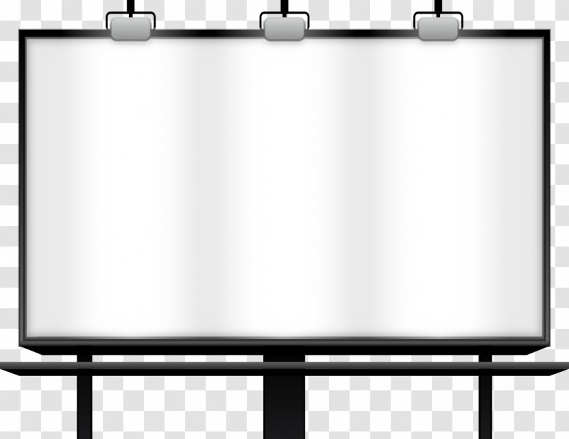 Billboard Clip Art - Black And White - Page Transparent PNG