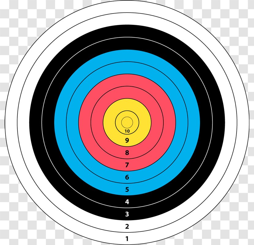 Target Archery Bow And Arrow Shooting Bullseye - Spiral - Bulls Eye Pictures Transparent PNG