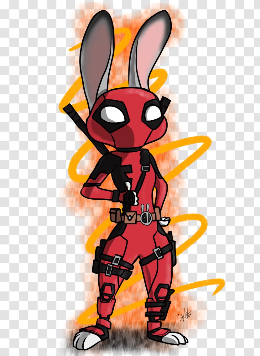 Deadpool Lt. Judy Hopps Nick Wilde YouTube Drawing - Youtube - Chimichanga Transparent PNG