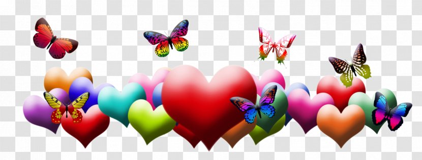 Facebook Heart Love Discover Card - Flower - Butterfly And Transparent PNG