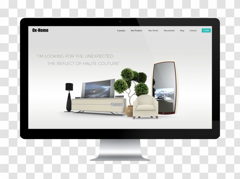 Mockup Retail Industrial Design - Output Device - Mock Up Website Transparent PNG