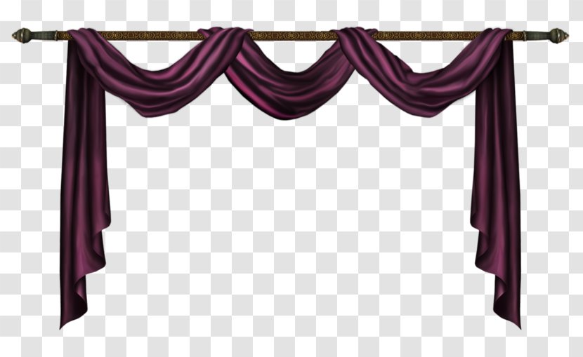 Curtain Clip Art - Magenta - Continental Curtains Transparent PNG