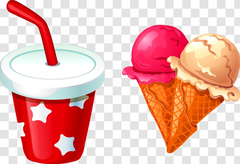 Ice Cream Cone Sundae Gelato - Beverage Transparent PNG