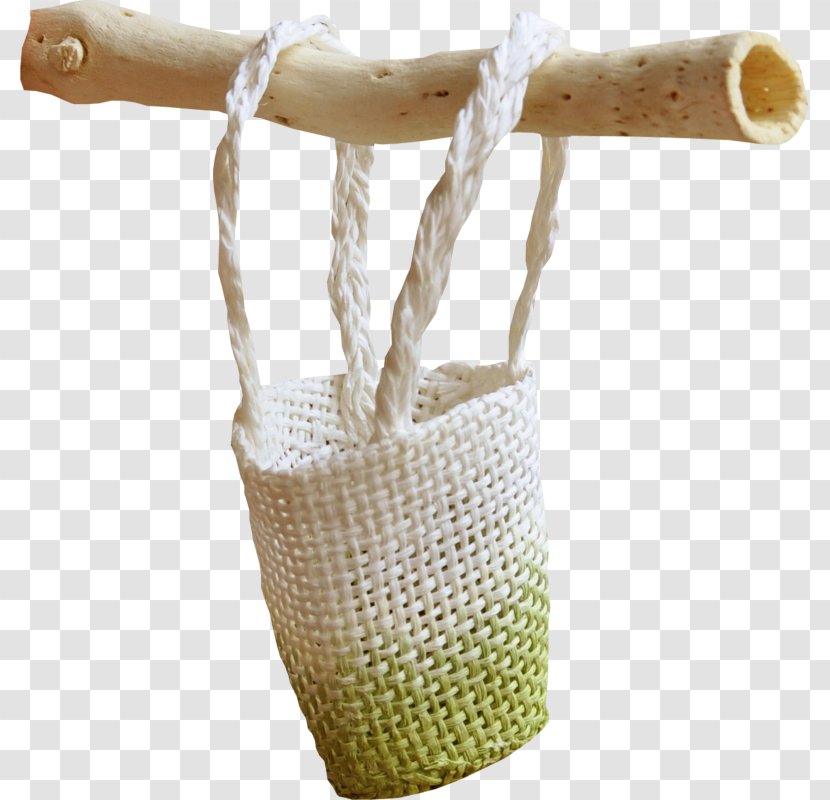 Designer Download - Storage Basket - Hanging From A Tree Woven Bag Transparent PNG
