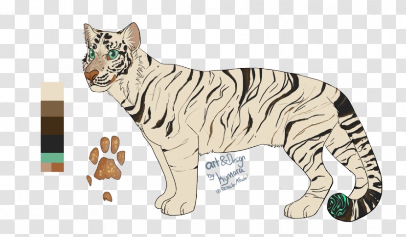 White Tiger Whiskers Cat Line Art - Carnivoran Transparent PNG
