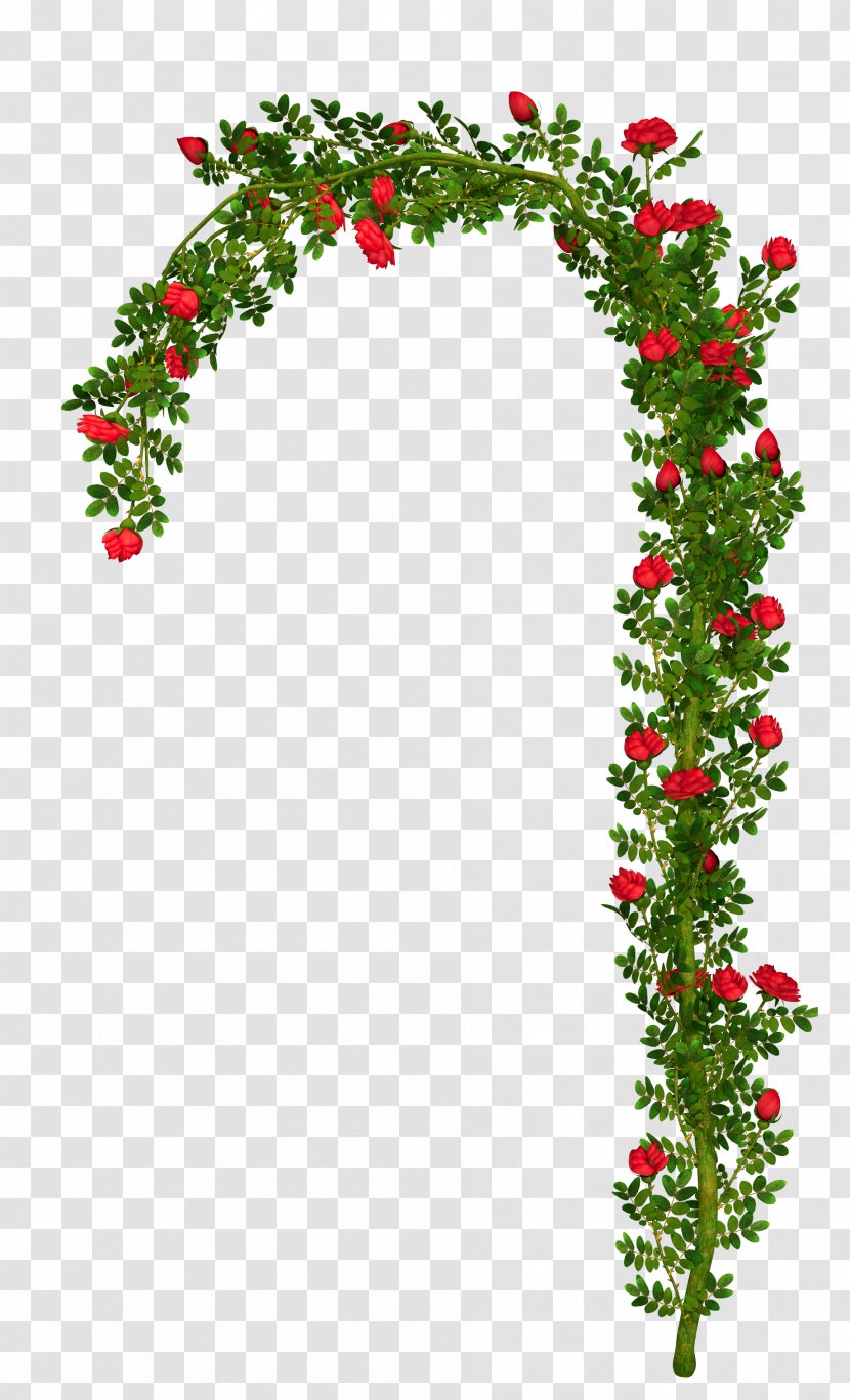 Arch Flower Clip Art - Branch - Bushes Transparent PNG