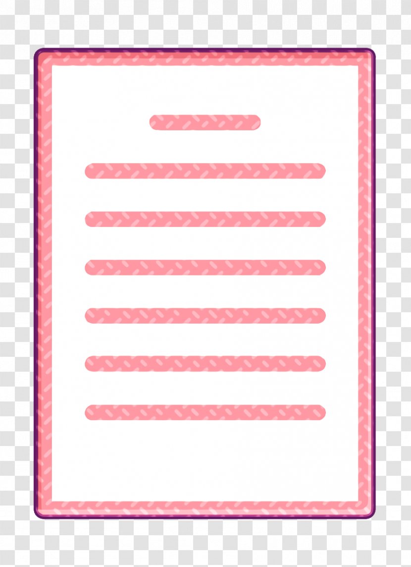 Writing Icon - Page - Magenta Rectangle Transparent PNG