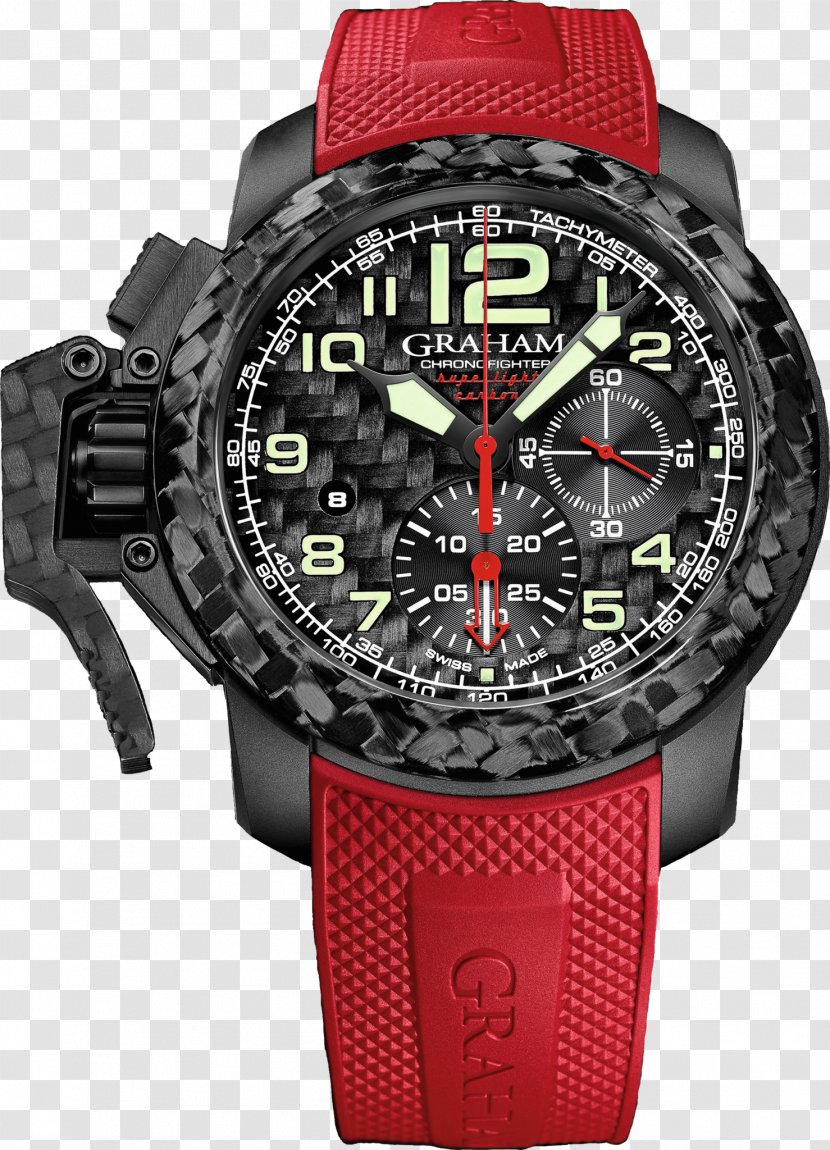 Watch Carbon Fibers Clock Composite Material Chronograph - Swiss Made Transparent PNG