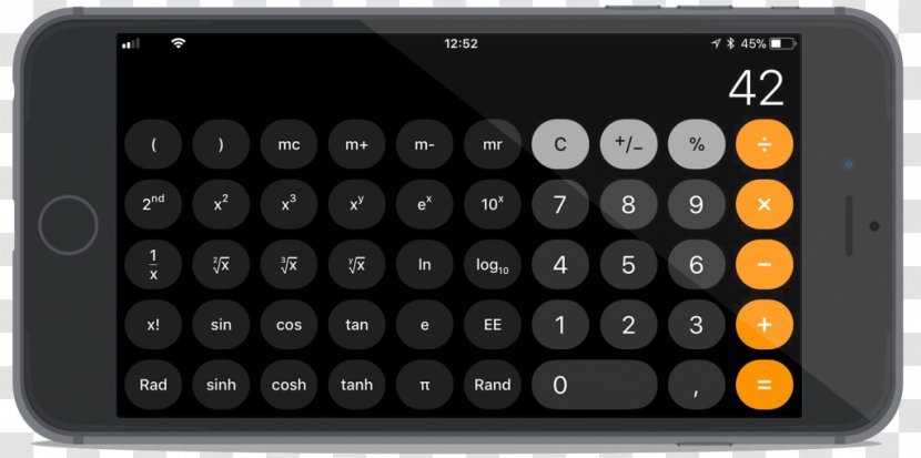 Apple Worldwide Developers Conference IOS 11 IPhone 7 Plus - Scientific Calculator Transparent PNG