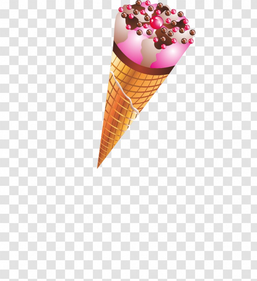 Ice Cream Cone Pop Euclidean Vector Waffle - Maker - Taro Cones Transparent PNG