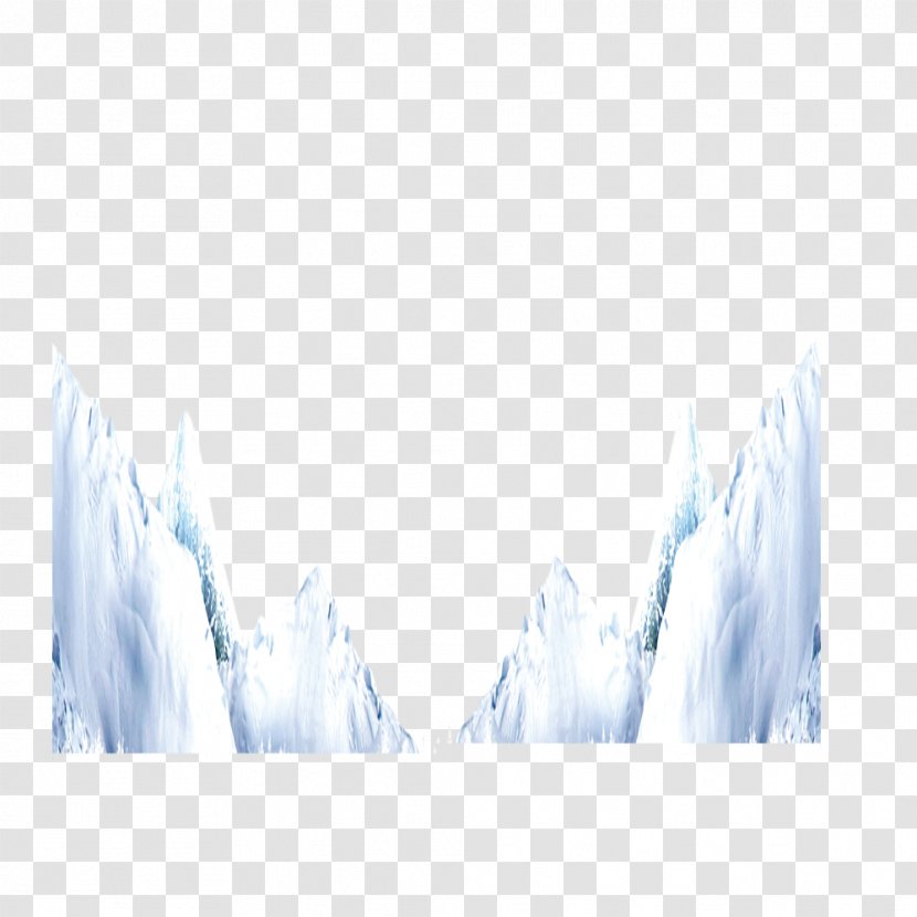 Blue Sky Pattern - Ice - Polar Iceberg Transparent PNG