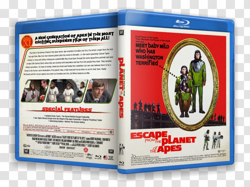 Planet Of The Apes Film Poster Art - Bluray Disc Transparent PNG