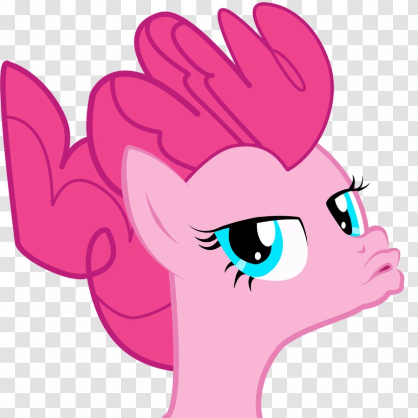 Pinkie Pie Donald Duck Face Cartoon - Heart Transparent PNG