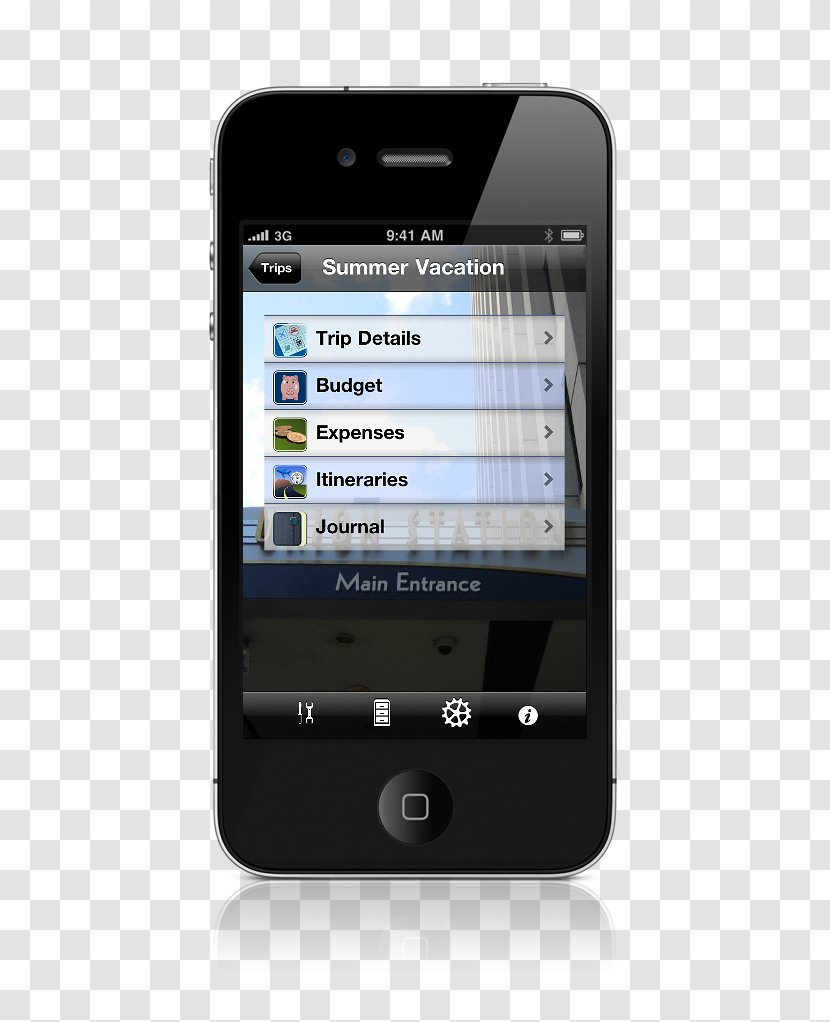 Feature Phone Smartphone Travel Itinerary IPhone - Mobile Device - Creative Transparent PNG