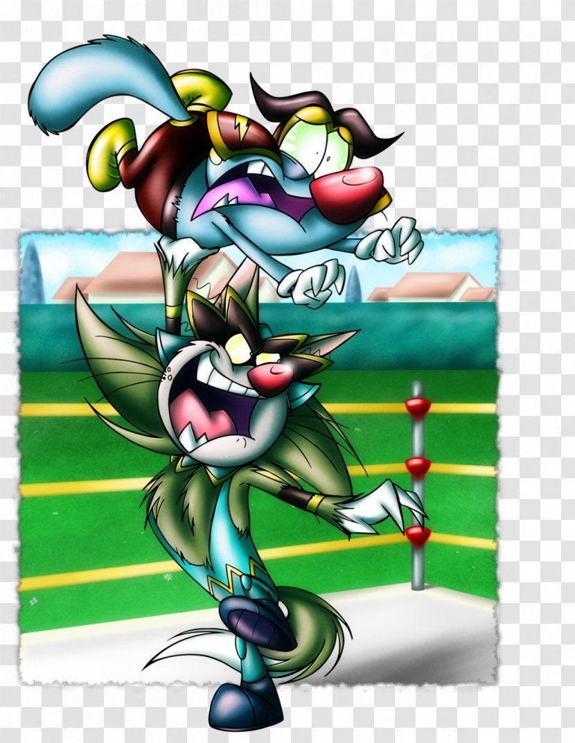 Fan Art Drawing Wrestling Time! - Oggy And The Cockroaches Transparent PNG