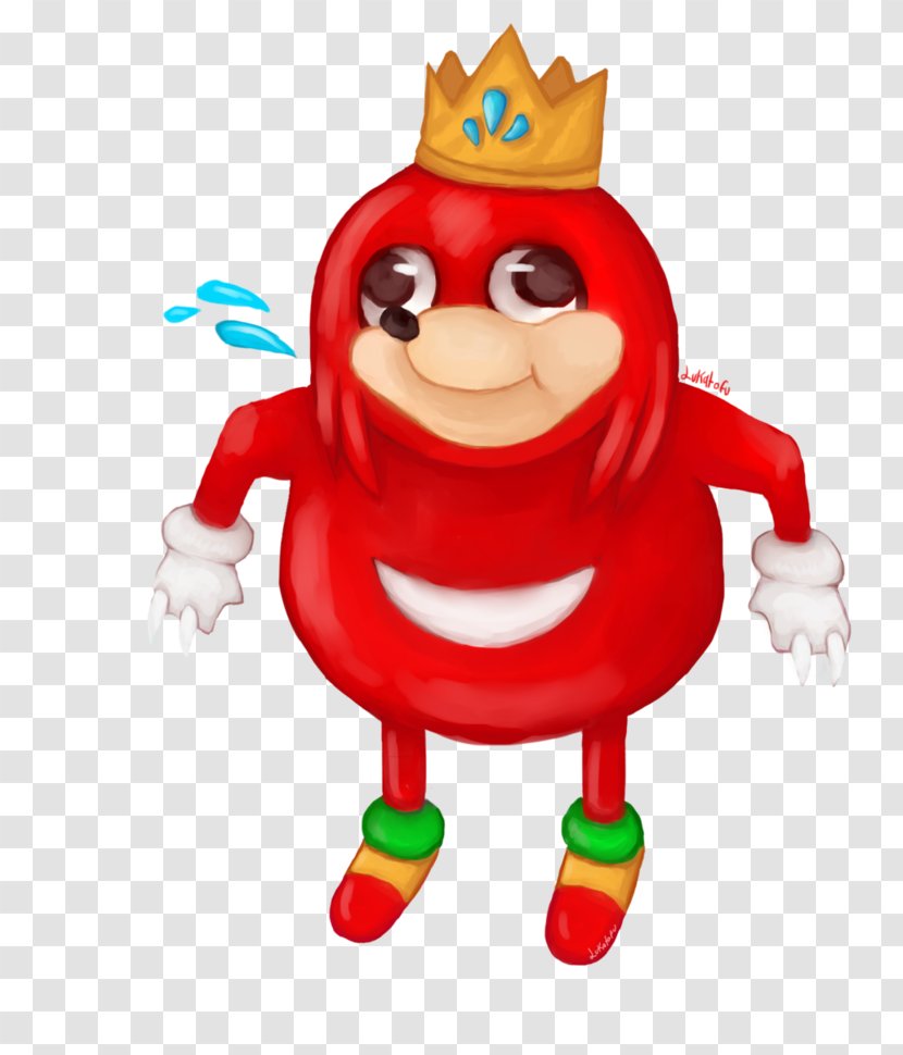 YouTube Knuckles The Echidna Sonic Hedgehog SoundCloud GIF - Christmas Ornament - Fictional Character Transparent PNG