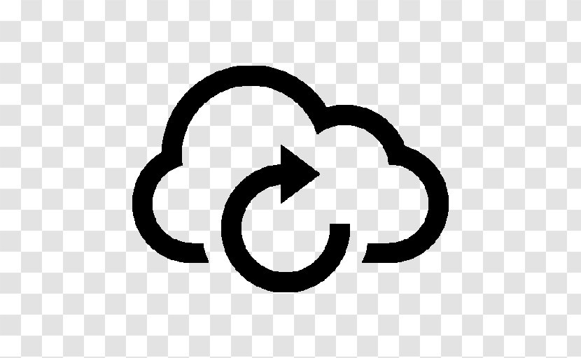 Cloud Computing Remote Backup Service Computer Software - Black And White - Update Button Transparent PNG