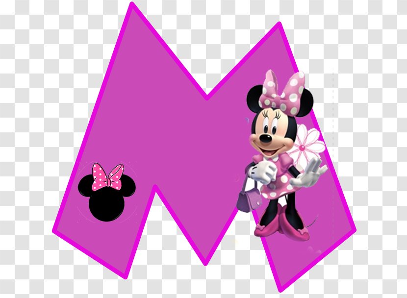 Minnie Mouse Mickey Letter Alphabet - Clolorful Letters Transparent PNG