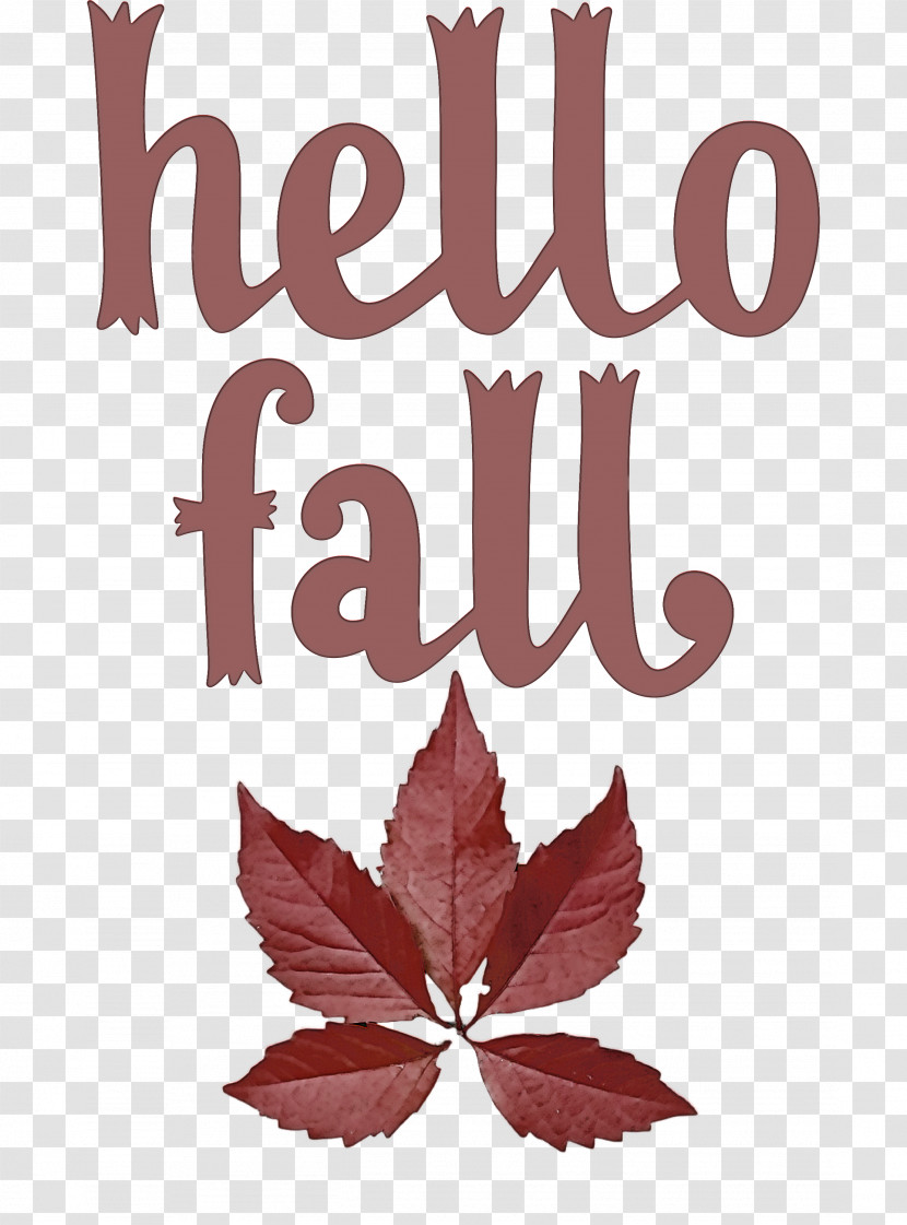 Hello Fall Fall Autumn Transparent PNG