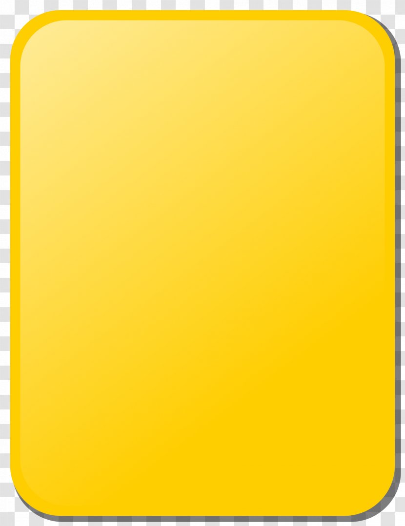 Penalty Card Yellow Association Football Referee - Color - Sim Cards Transparent PNG