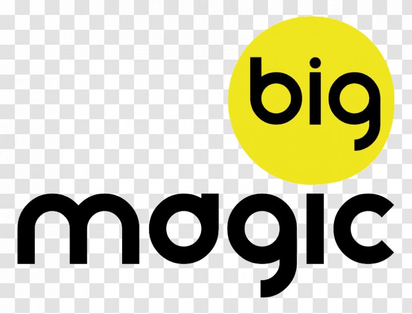 Logo LyngSat Big Magic: Creative Living Beyond Fear Brand Font - Smile - Magic Transparent PNG