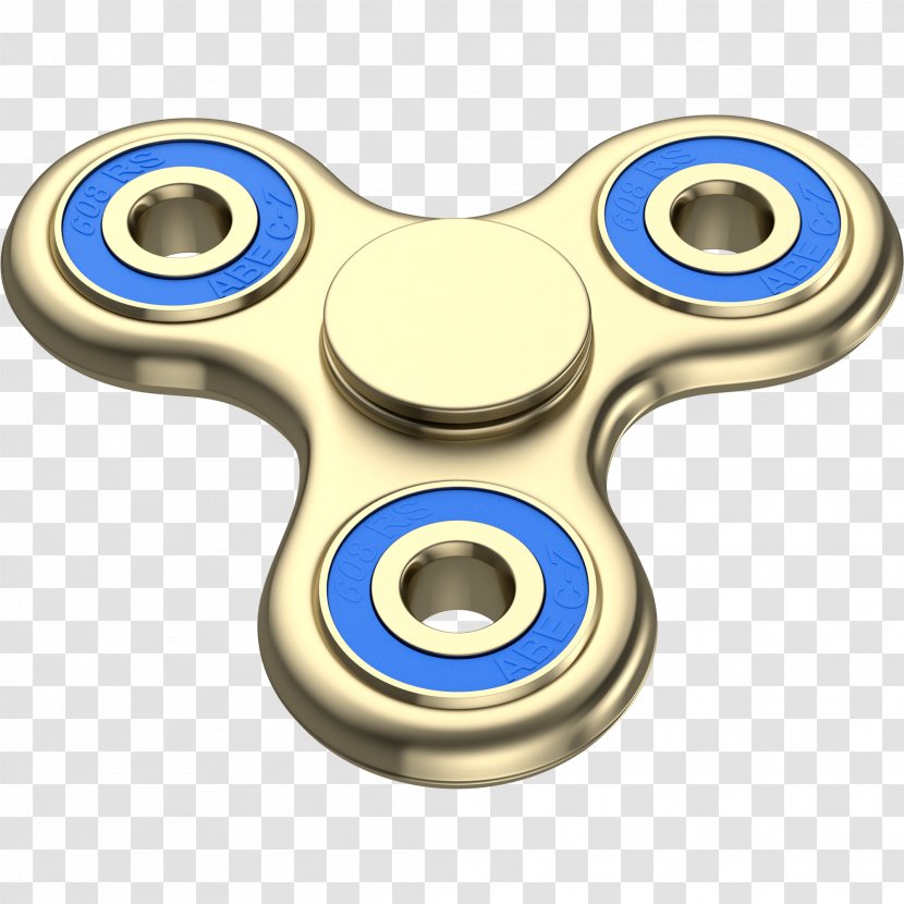 Fidget Spinner Fidgeting Blue Toy Attention Deficit Hyperactivity Disorder - Bearing Transparent PNG