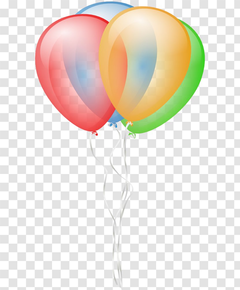 Balloon Party Birthday Clip Art - Balloons Border Transparent PNG