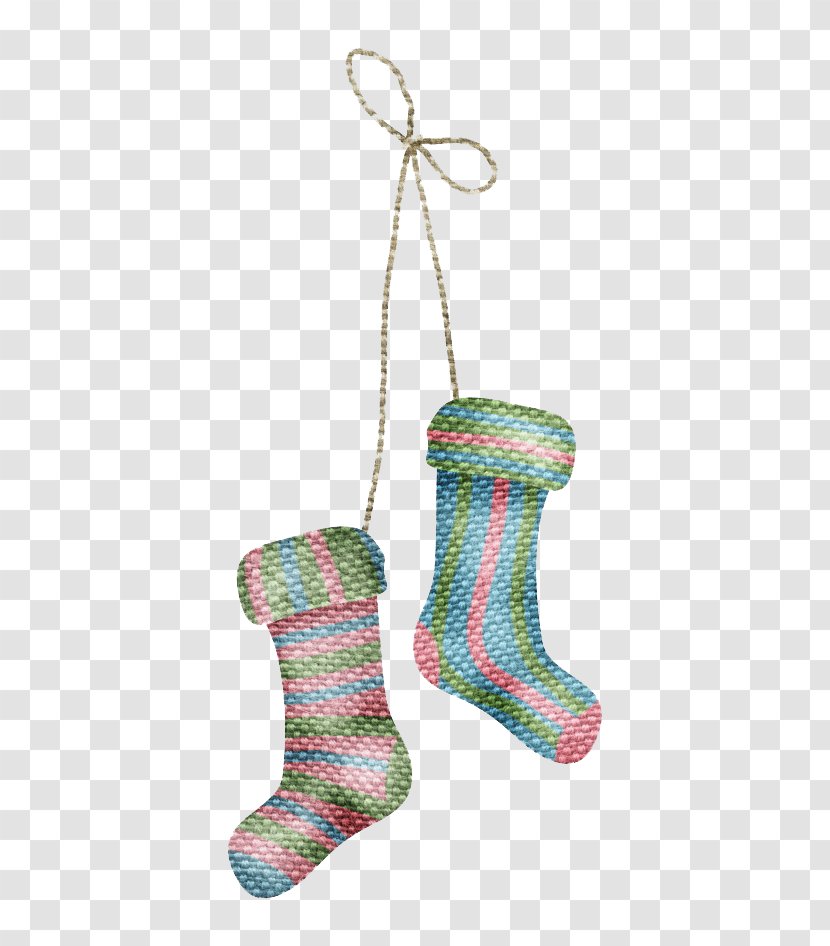 Christmas Ornament Stocking Hosiery - Wool - Color Socks Transparent PNG