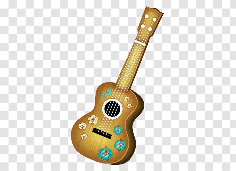 Hawaii Lap Steel Guitar Clip Art - Classical - Hawaiian Luau Transparent PNG