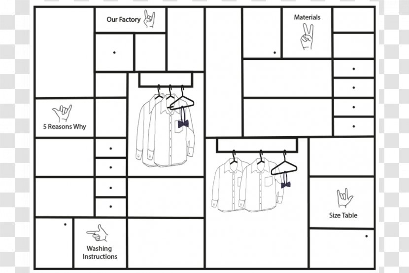 Technical Drawing Paper Monochrome - Rectangle - Closet Transparent PNG