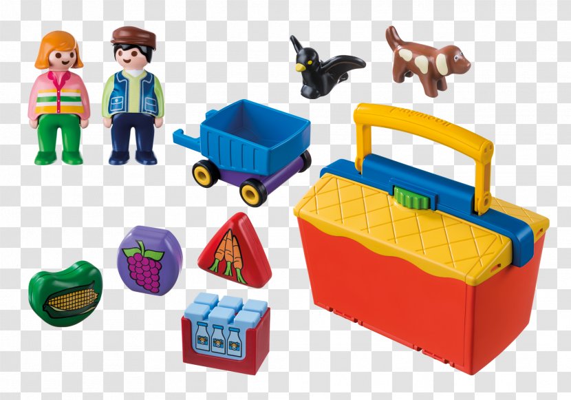 Playmobil Toy Block Market Stall Doll - Brand Transparent PNG