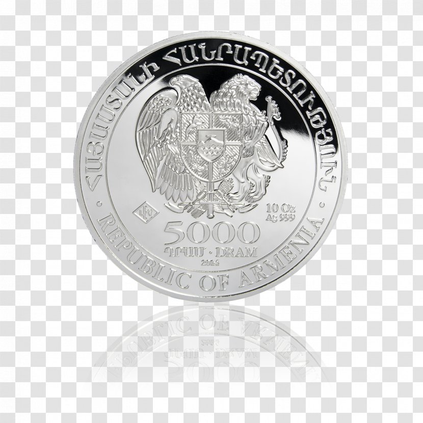 Noah's Ark Silver Coins Armenia - Badge - Metal Coin Transparent PNG