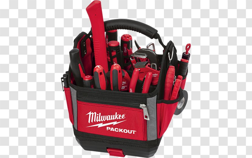 Milwaukee 10 In. Packout Tote 48-22-8310 New 48-22-8425 PACKOUT Large Tool Box 22 Modular Storage System Electric Corporation - Bag - Sculpey Organizer Transparent PNG