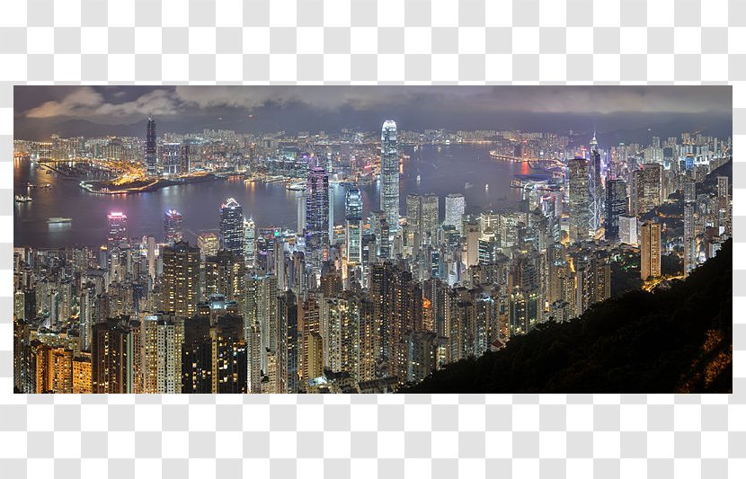 Hong Kong Skyline International Commerce Centre Building Skyscraper - Metropolitan Area Transparent PNG