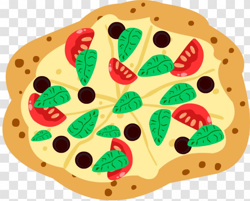 Cuisine Fruit Dish Network Lady Bird Clip Art - Food - Veg Pizza Transparent PNG