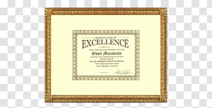 Paper Picture Frames Line Pattern - Rectangle - Certificate Of Honor Transparent PNG