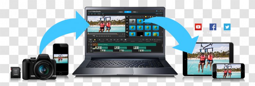 Corel VideoStudio Video Editing Software Film Digital - Electronics - Brand Transparent PNG
