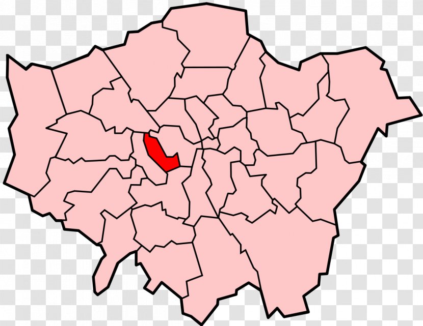 London Borough Of Southwark Brent Royal Greenwich Ealing Barking And Dagenham - Frame - Map Transparent PNG
