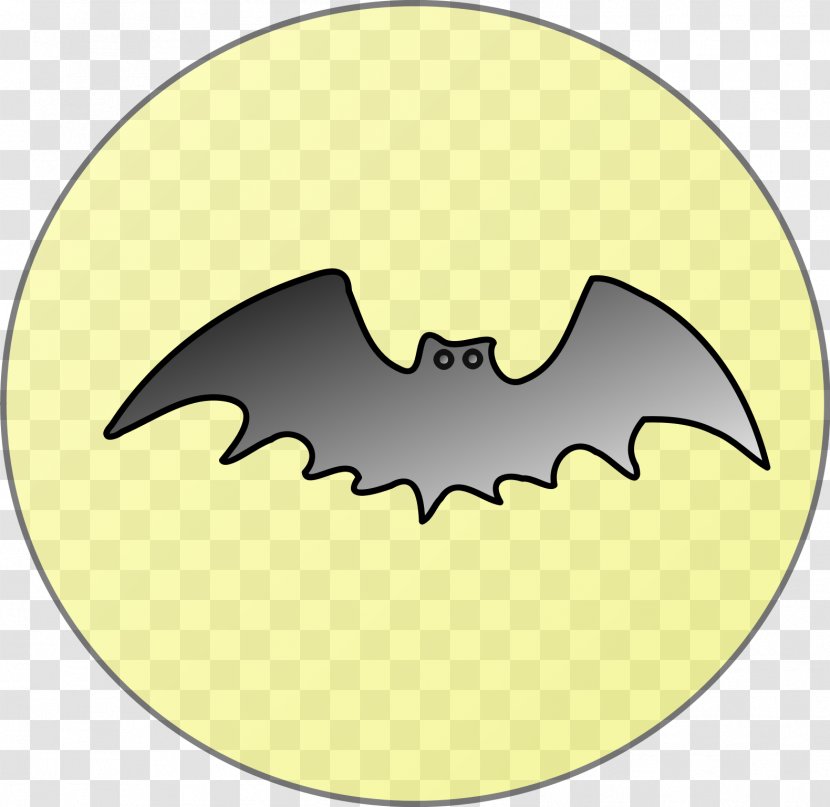 Bat Full Moon Clip Art - Halloween - Spooky Transparent PNG