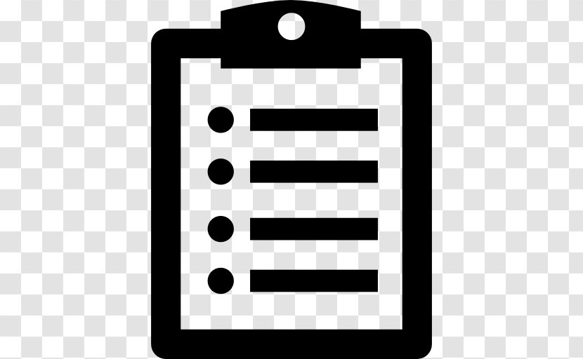 Clipboard - Black And White Transparent PNG