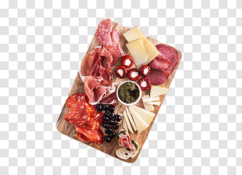 Prosciutto Antipasto Ham Salami Italian Cuisine - Watercolor Transparent PNG